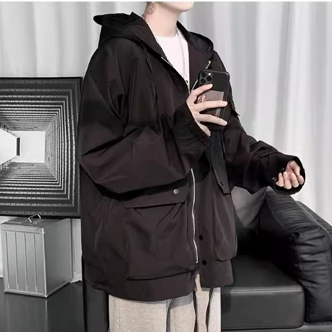 Casual hoodie jacket HL1856