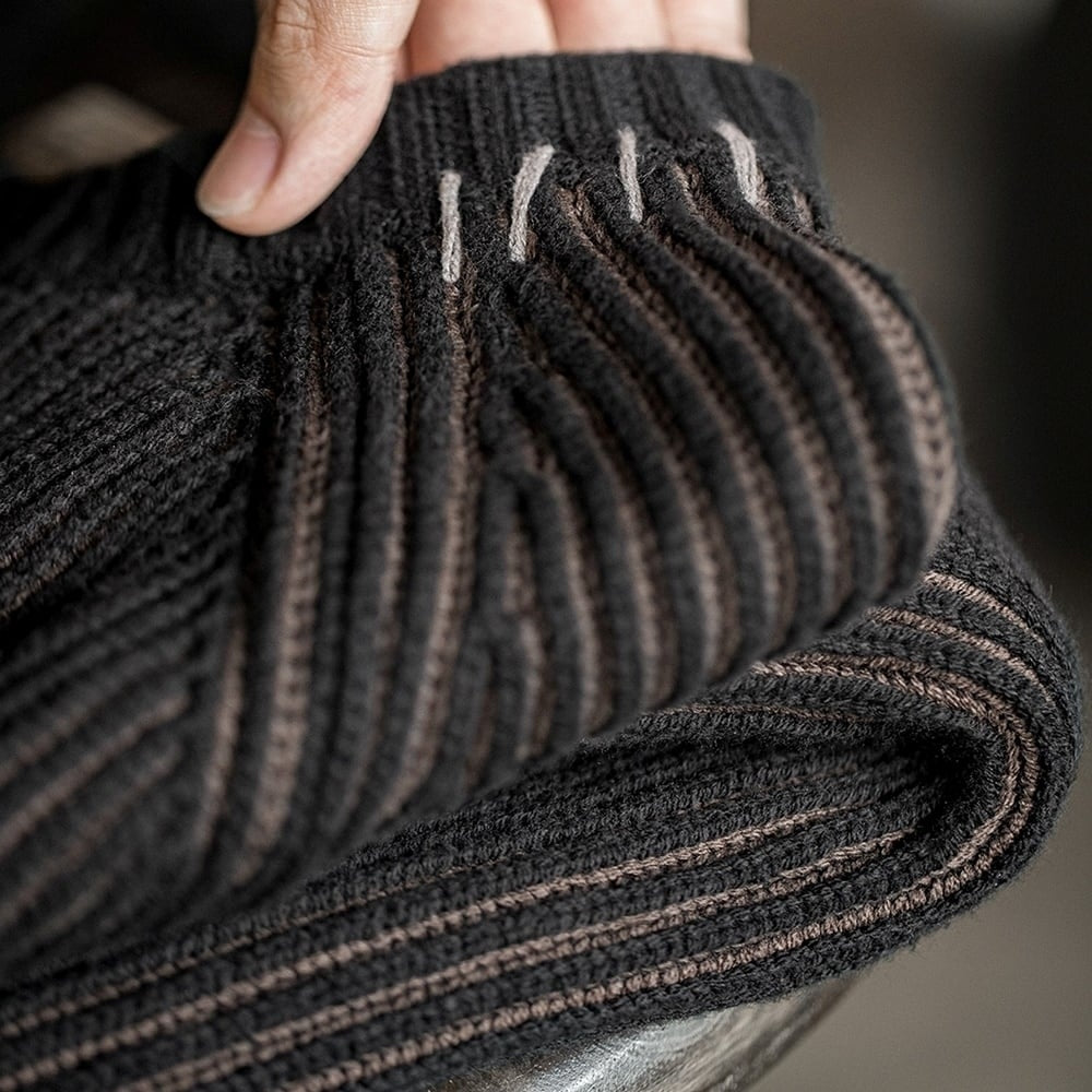 Striped knit tops HL2405
