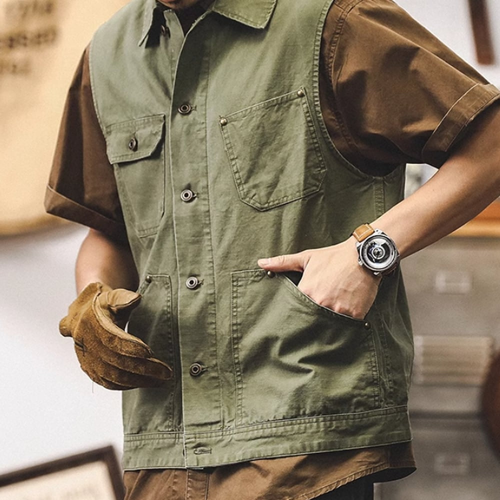 Retro work vest HL2396