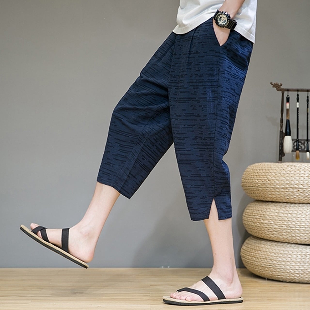 クロップド丈リラックスパンツ HL1751