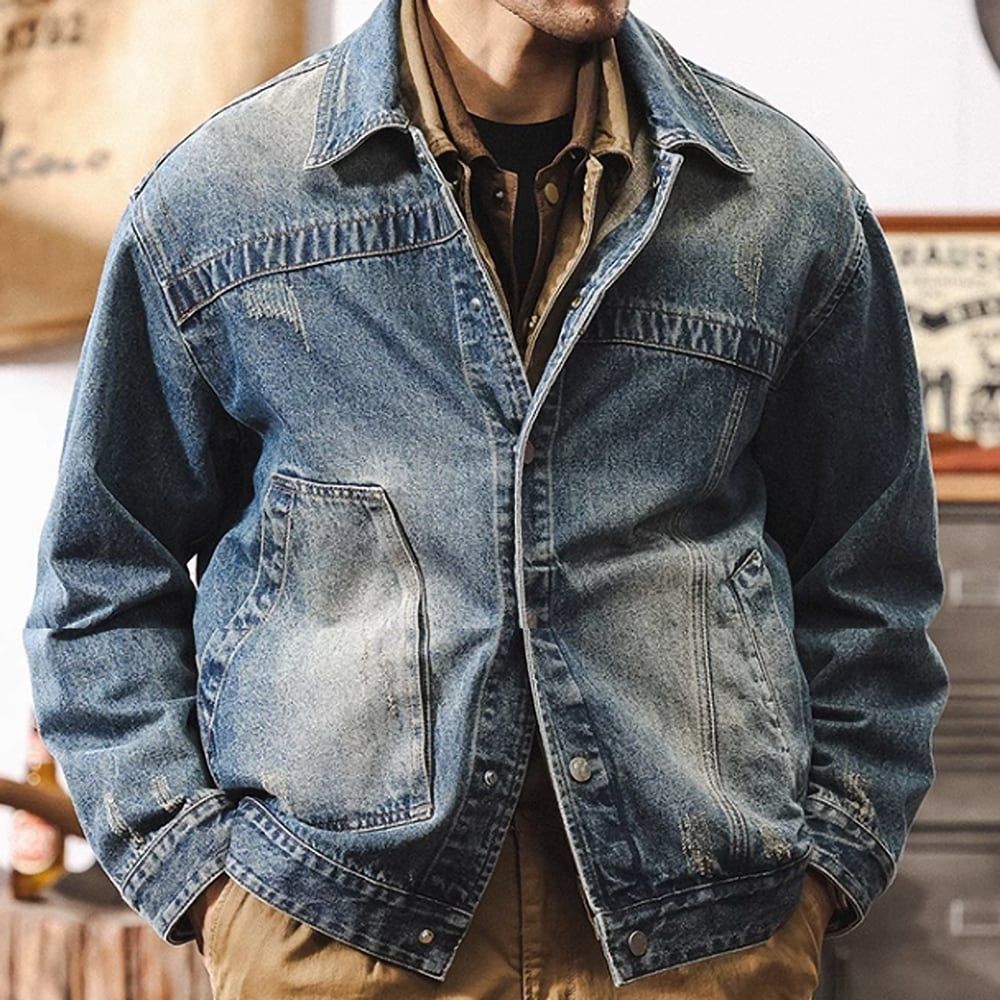 Washed denim jacket HL2407