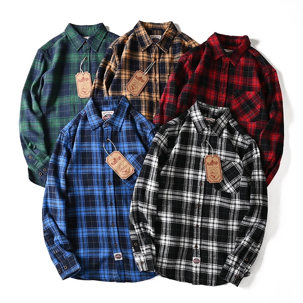 Flannel check shirt HL2317