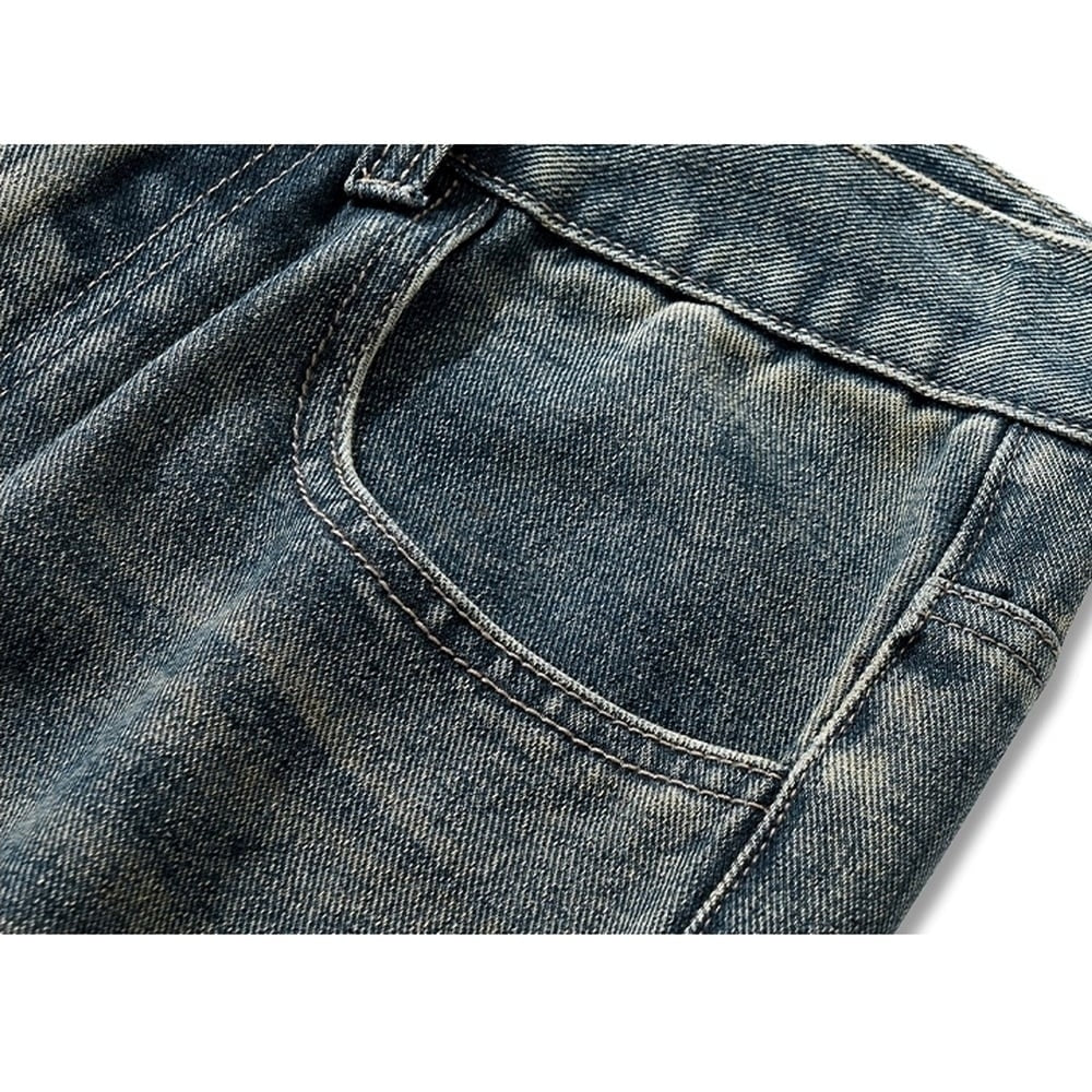 Wide straight denim jeans HL2357