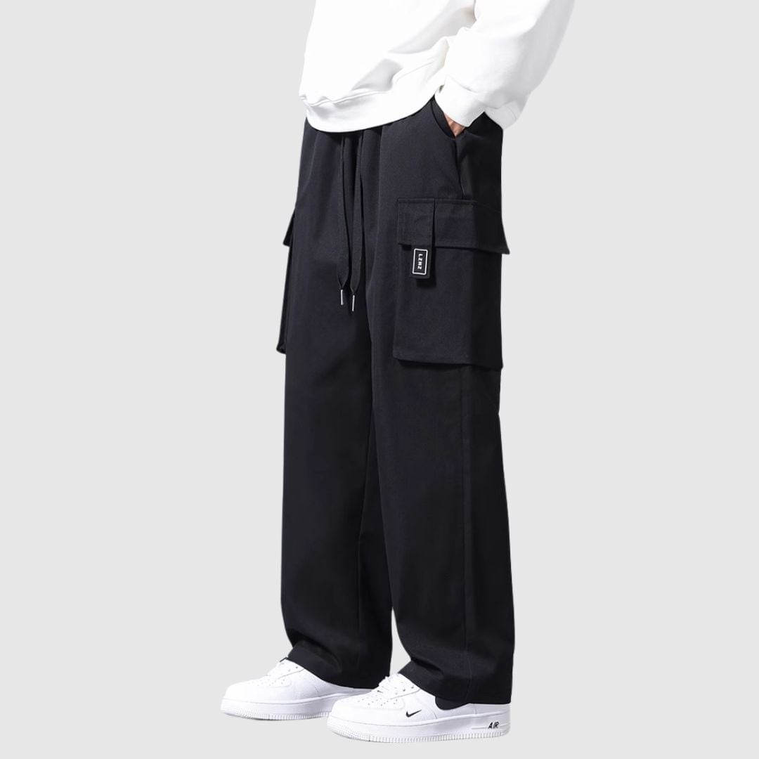 Multi-pocket wide pants HL2297