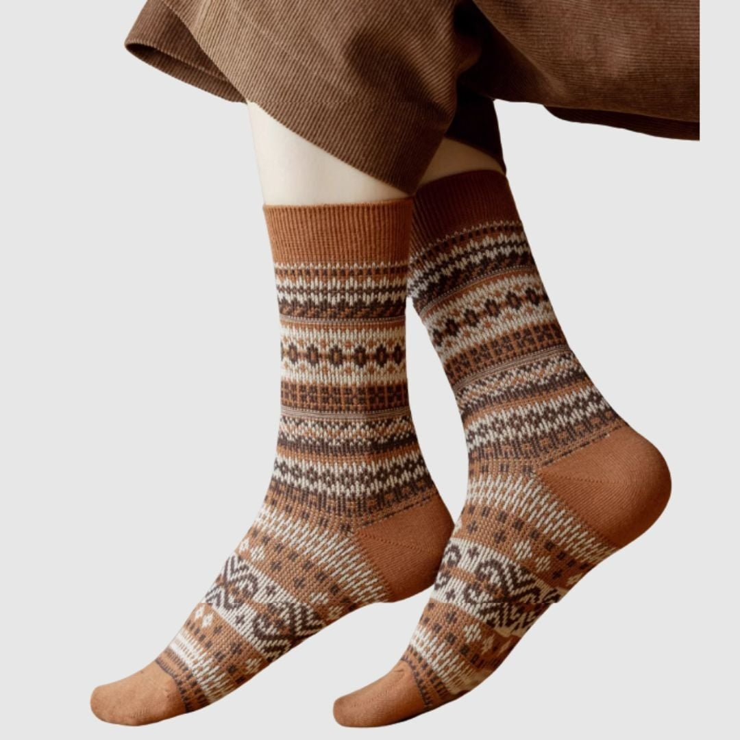 Nordic pattern socks random set of 3 pairs HL2327