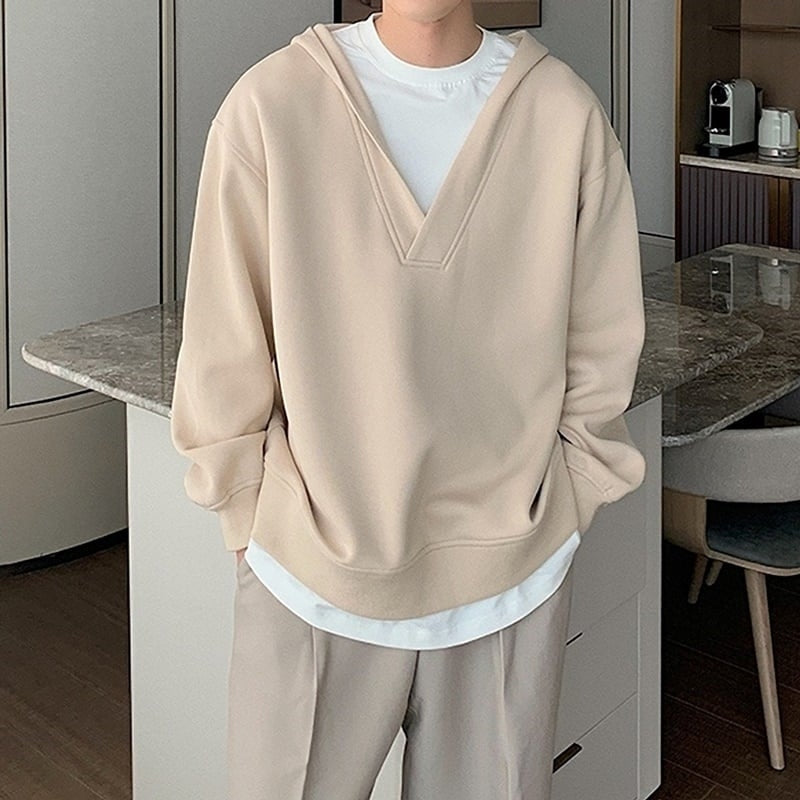 Faux layered hoodie HL2183