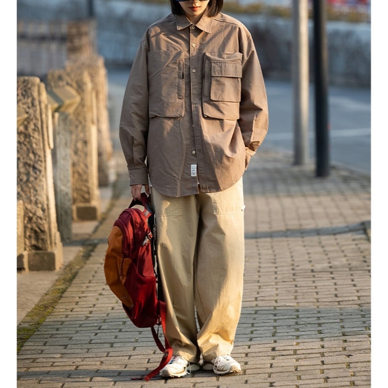 ルーズストレートパンツ HL1693