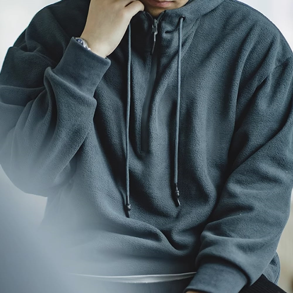 Half zip fleece sweater HL2449