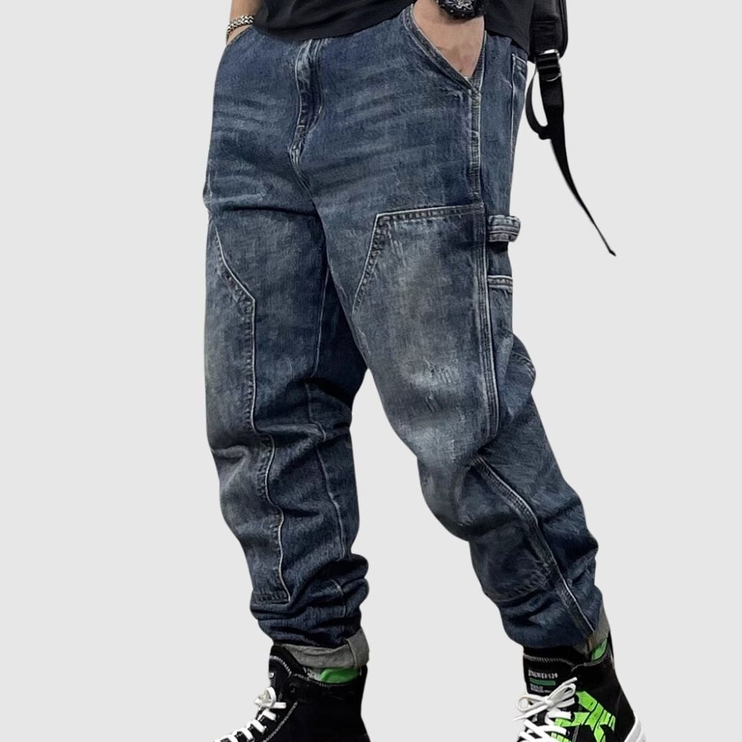 Loose work denim jeans HL2262