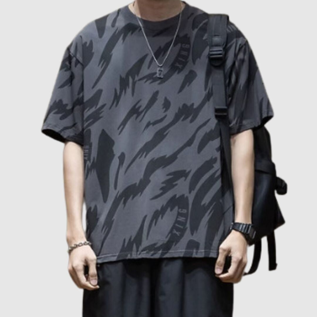 Dark Color Loose T-shirt HL2033