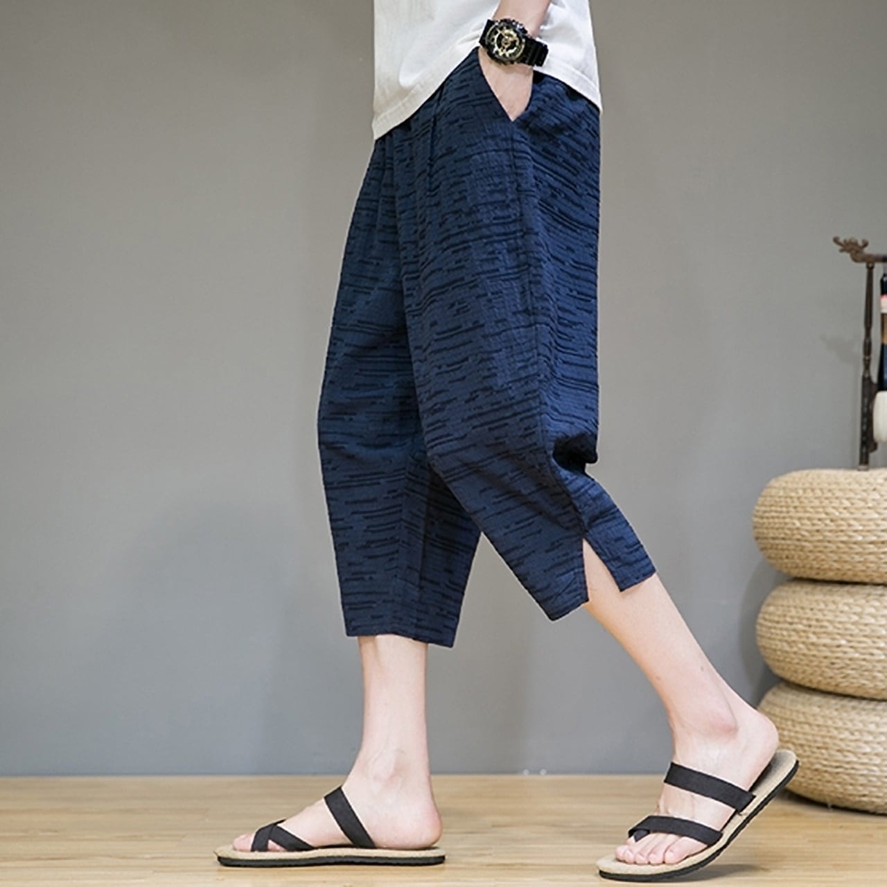 クロップド丈リラックスパンツ HL1751