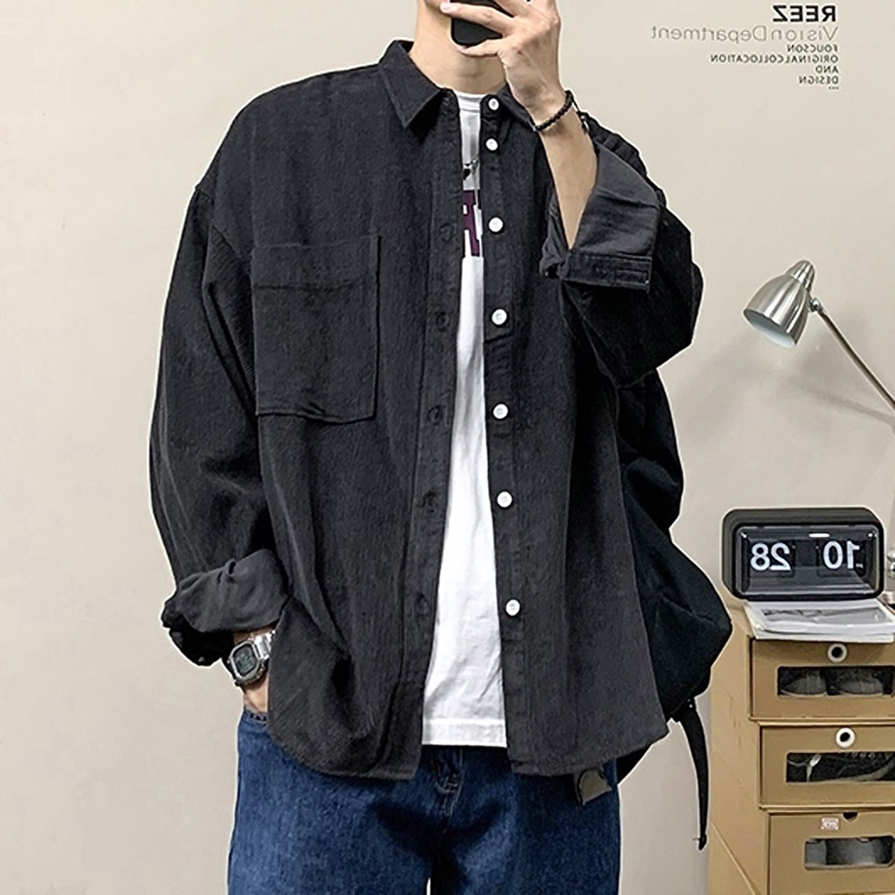コーデュロイシャツ HL1799