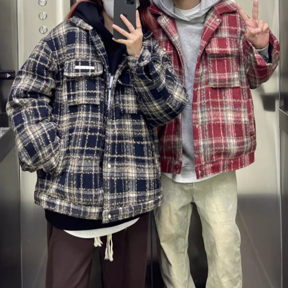 Retro check jacket HL2303