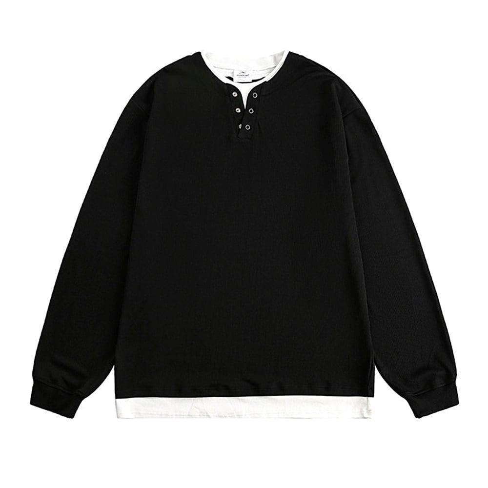 Faux layered sweatshirt HL2416