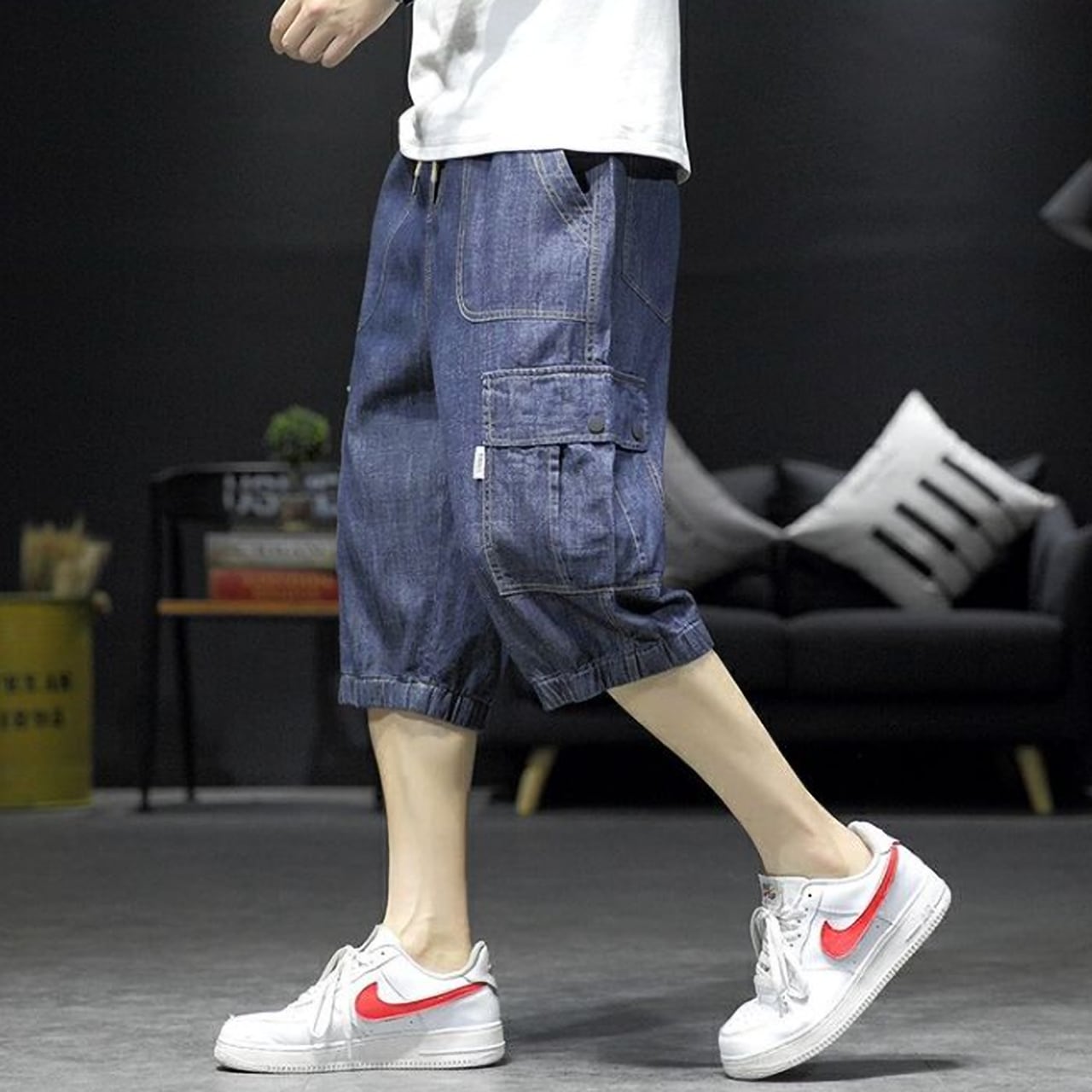 クロップドデニムパンツ HL1647