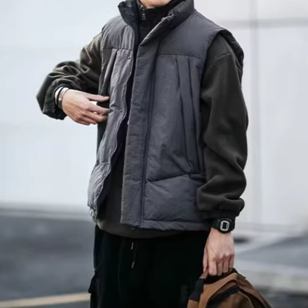 Stand collar padded vest HL2435