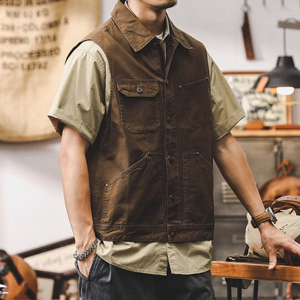 Retro work vest HL2396