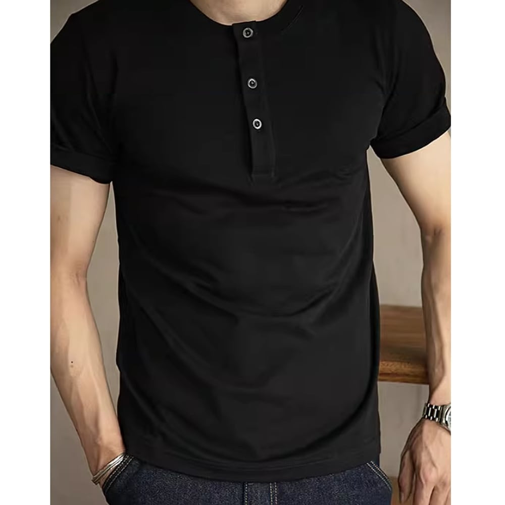 Henley neck T-shirt HL2452