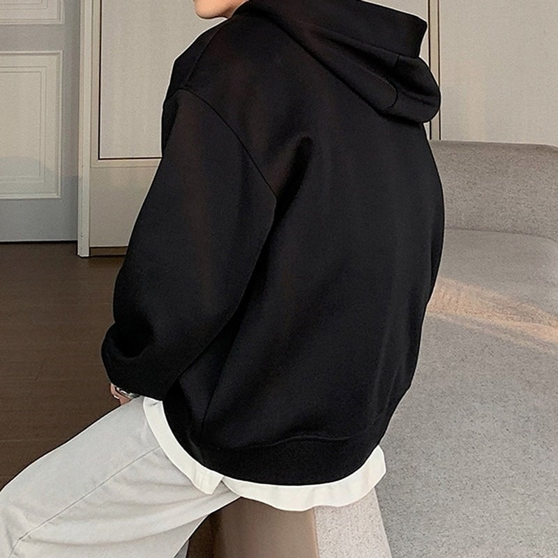 Faux layered hoodie HL2183