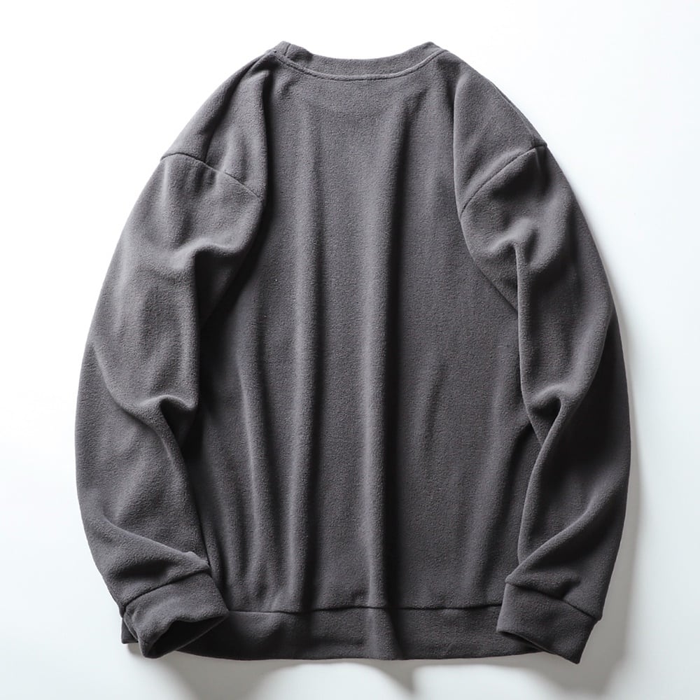 Crew neck fleece tops HL2314