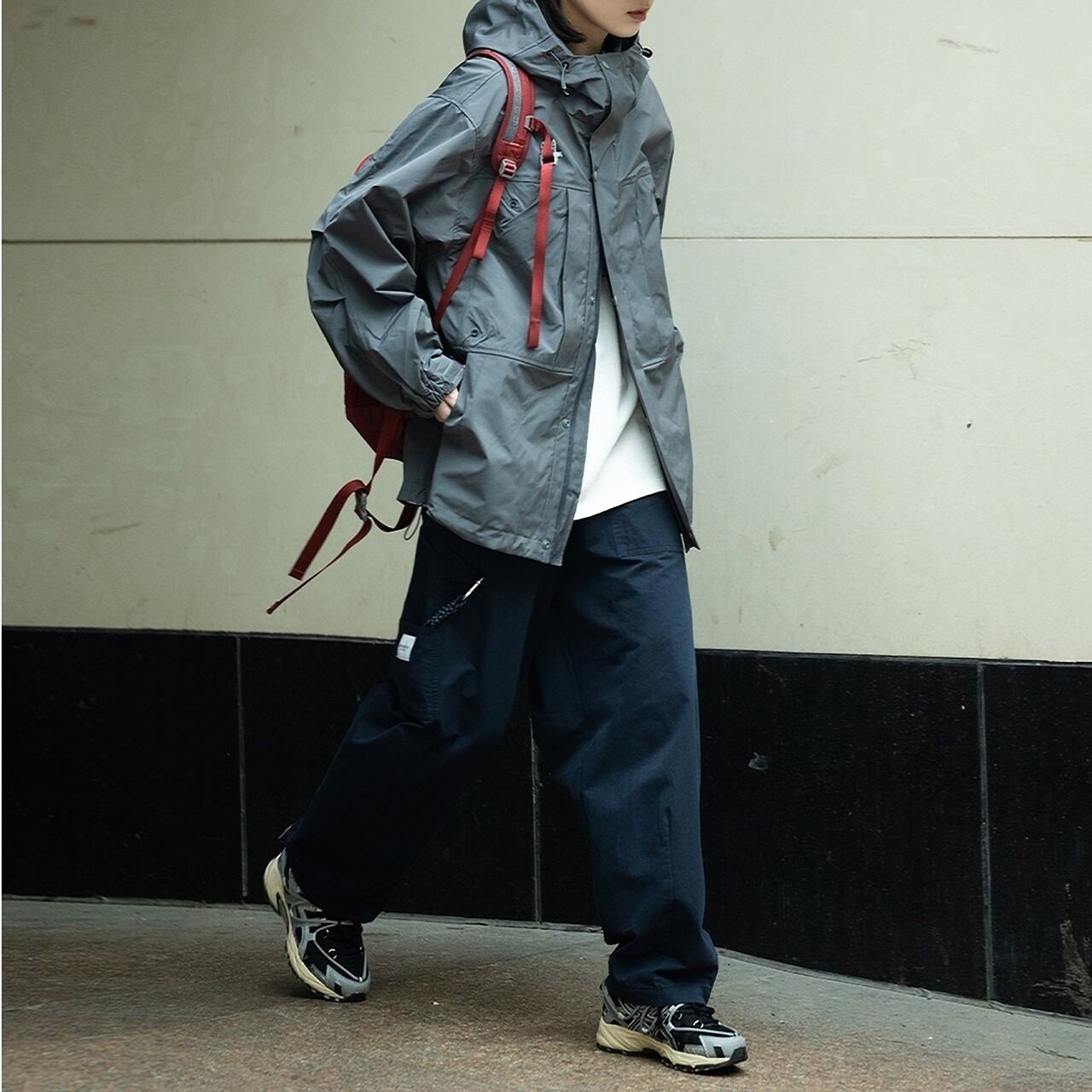 ルーズストレートパンツ HL1693