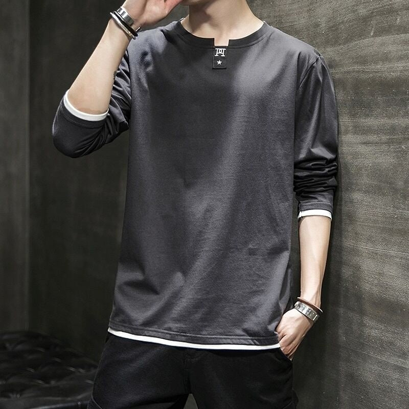 Embroidered long sleeve tops HL2180