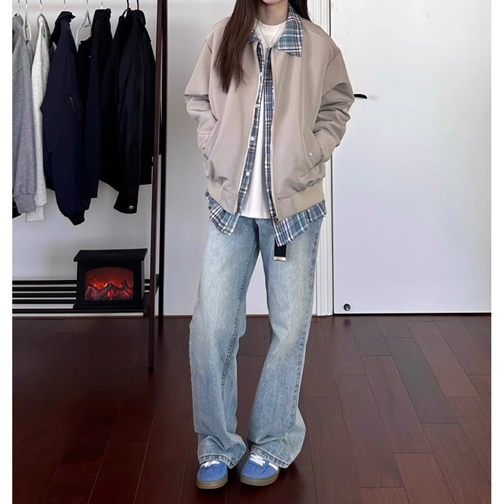 Faux layered jacket HL2441