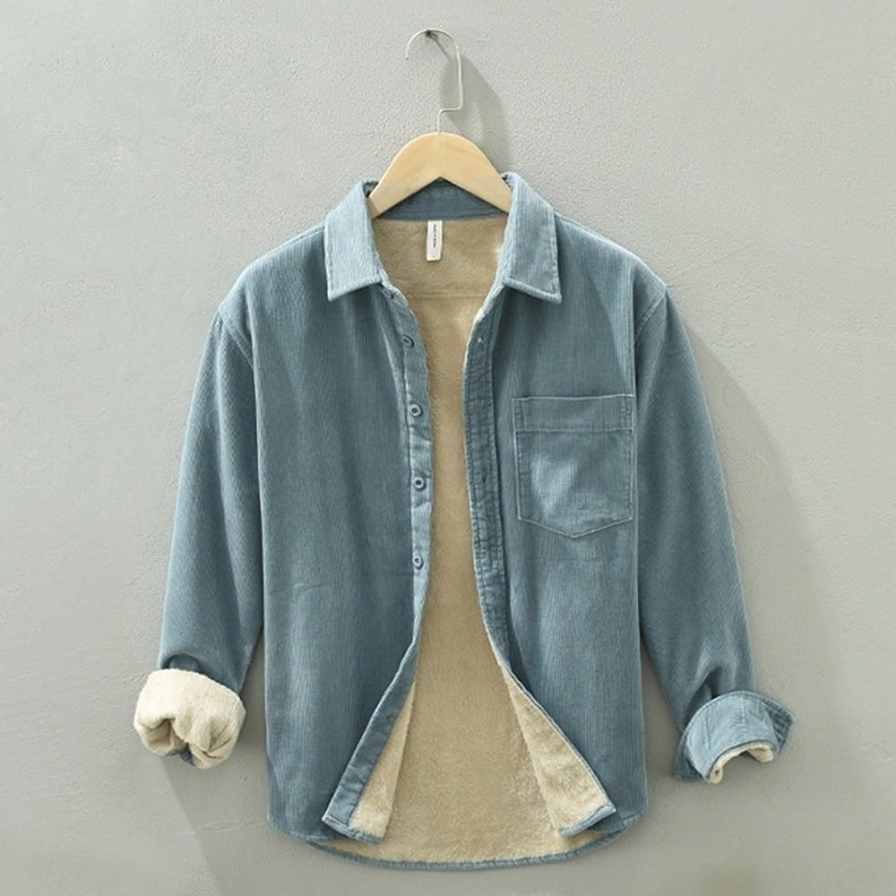 Brushed lining corduroy shirt HL2348