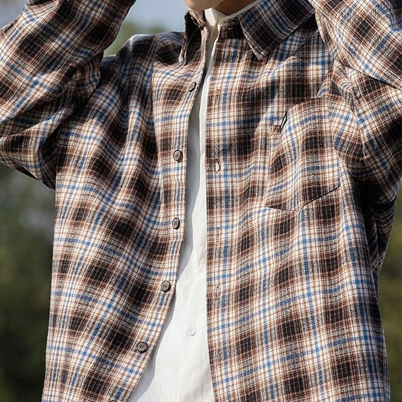 Long sleeve check shirt HL2200