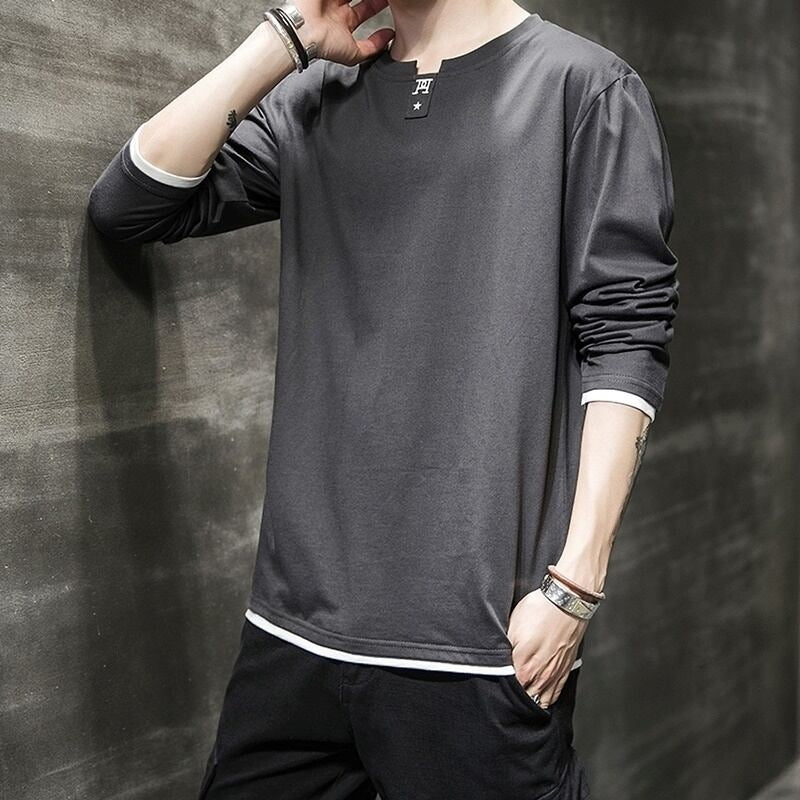 Embroidered long sleeve tops HL2180