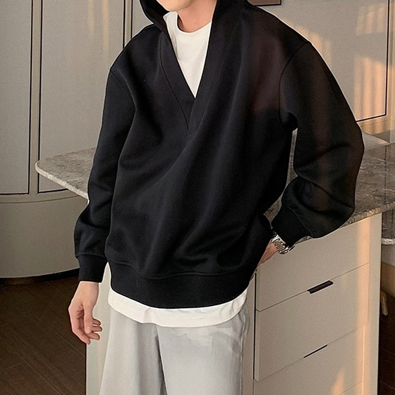 Faux layered hoodie HL2183
