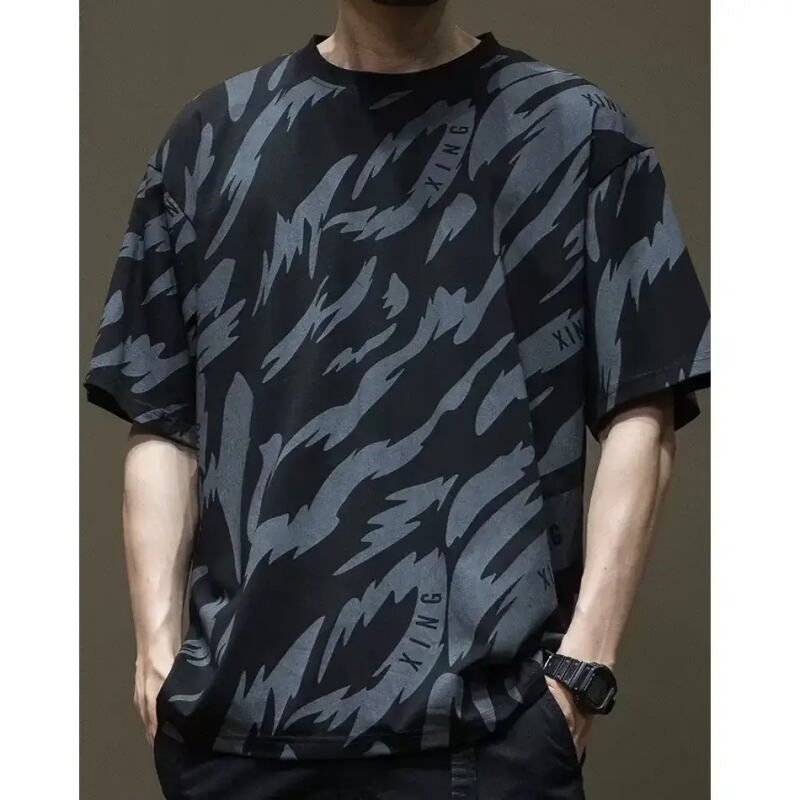 Dark Color Loose T-shirt HL2033