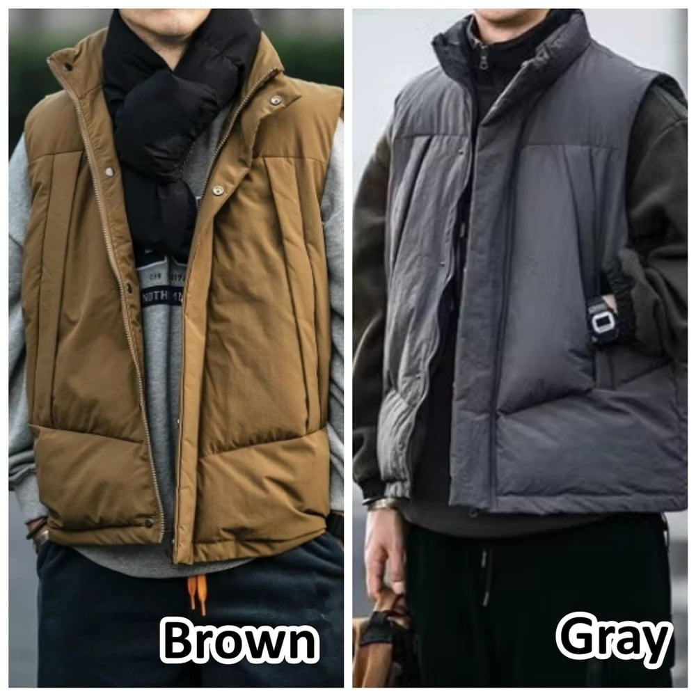 Stand collar padded vest HL2435