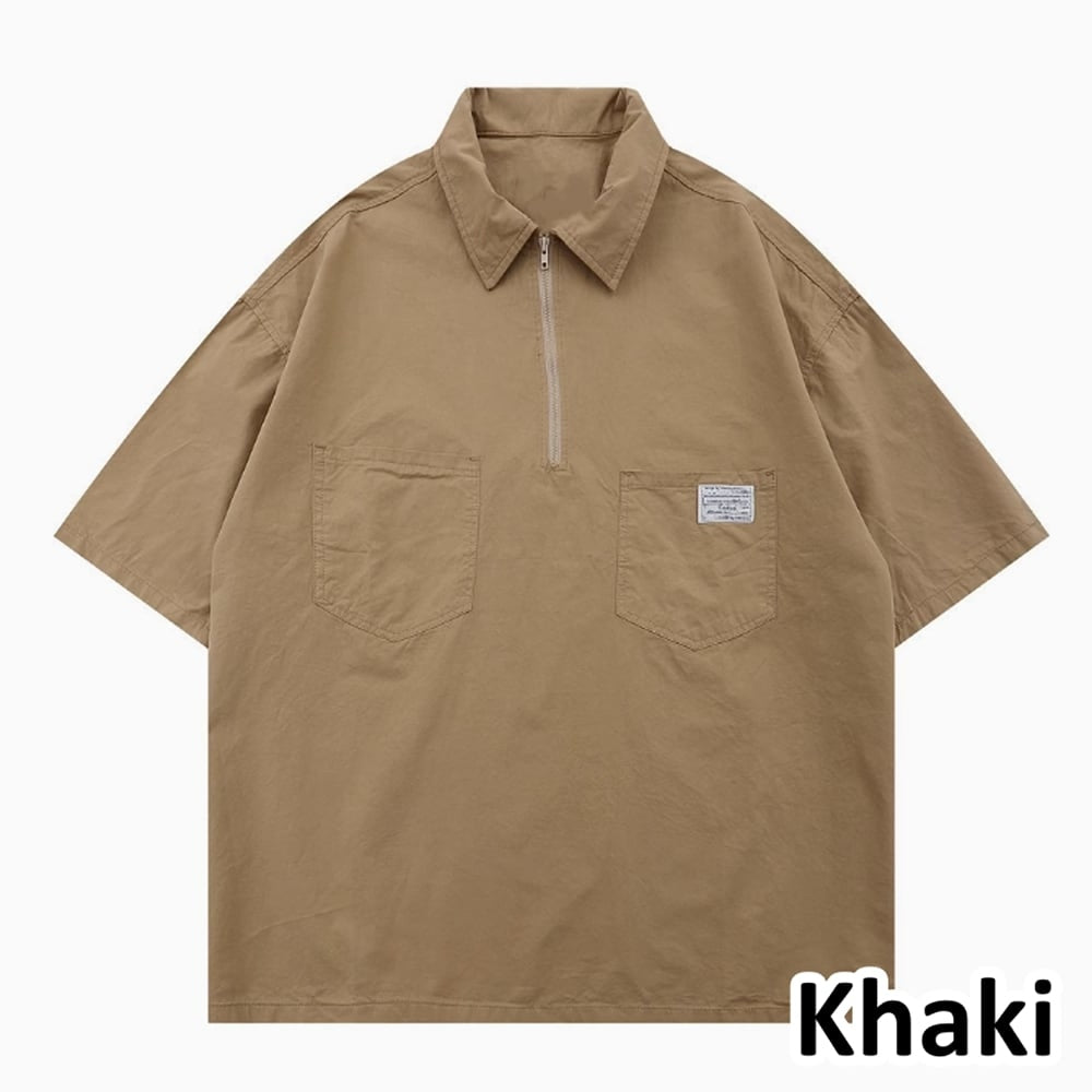 Oversized half zip tops HL2433