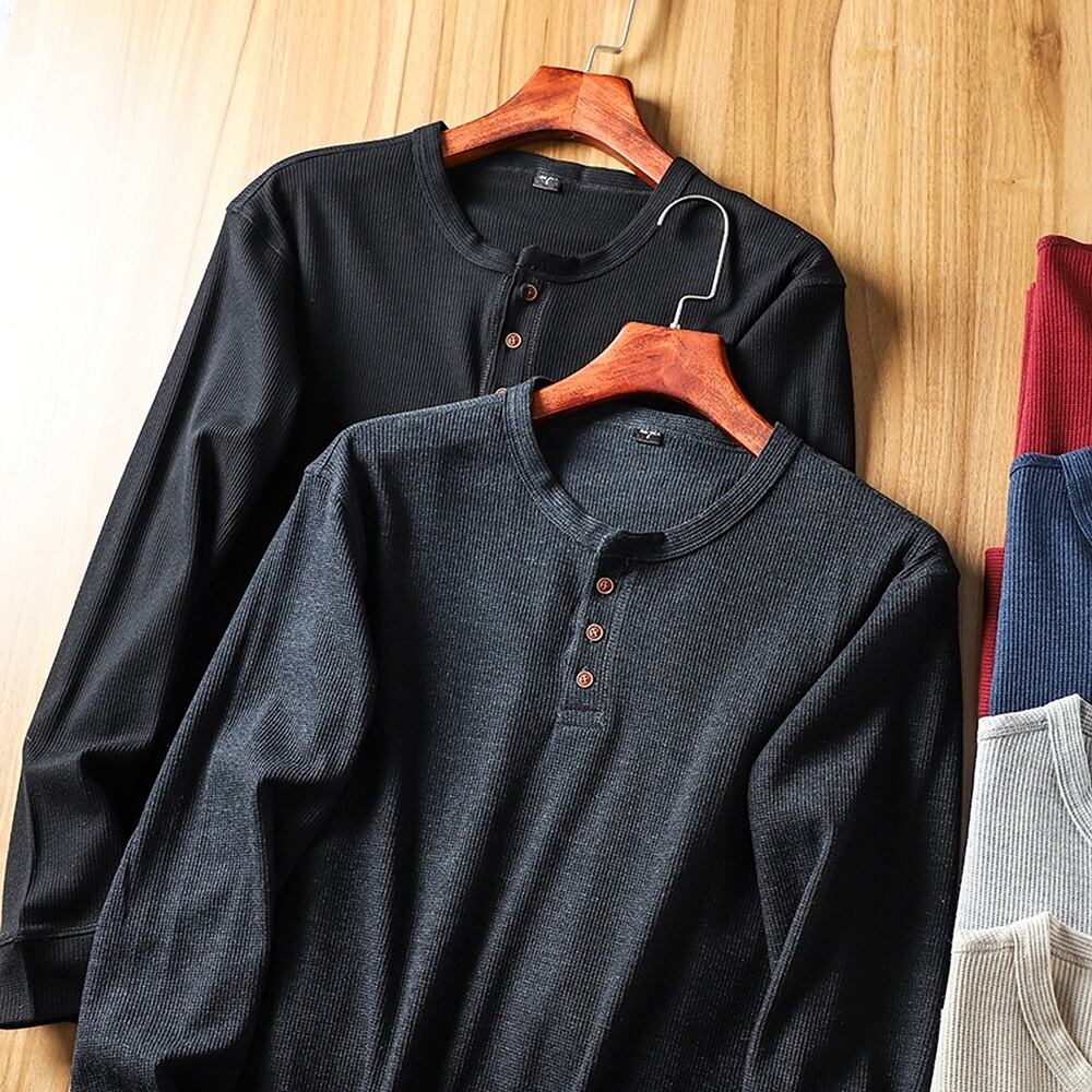Henley neck tops HL2324