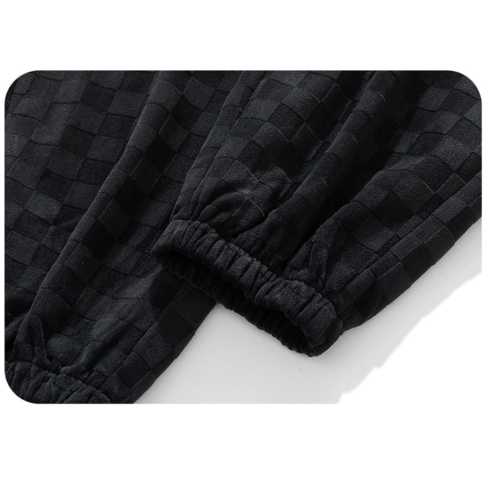 Block check sweat pants HL2296
