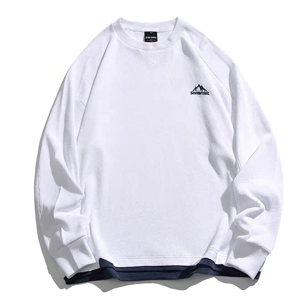 Layered style long sleeve T-shirt H2426