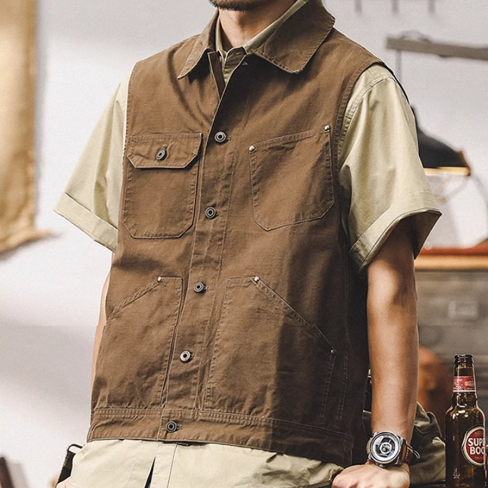 Retro work vest HL2396