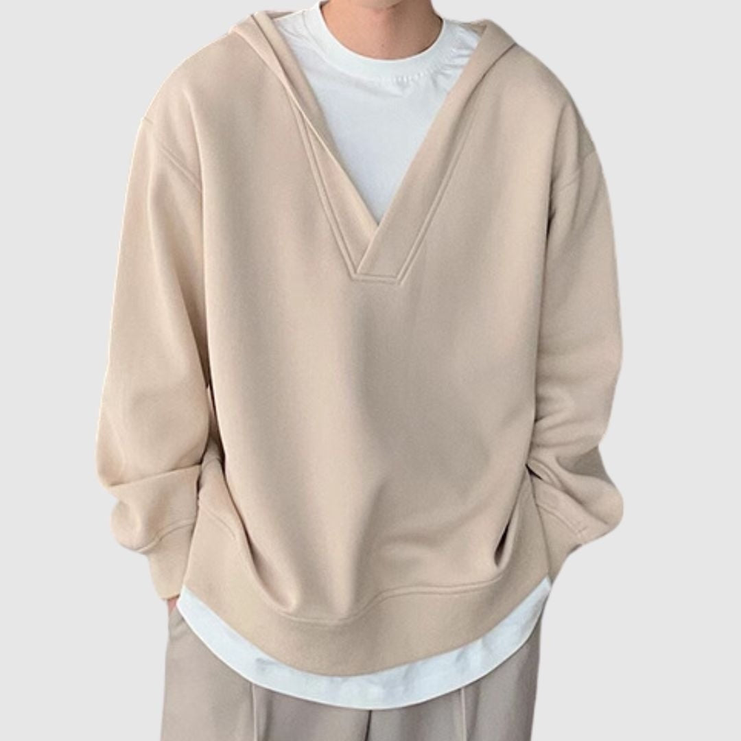 Faux layered hoodie HL2183