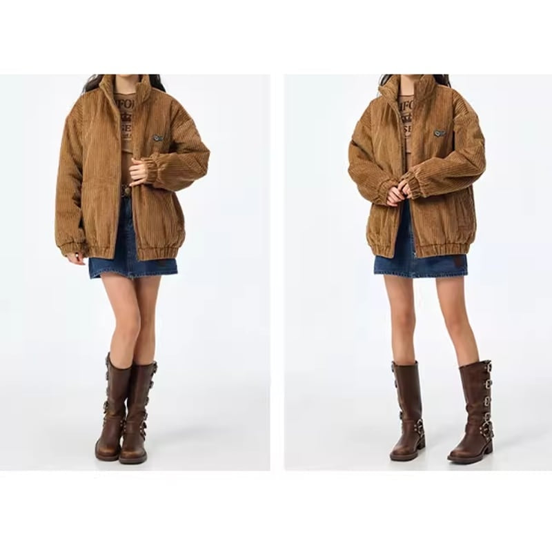 Corduroy blouson HL2258