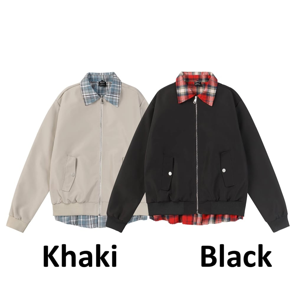 Faux layered jacket HL2441