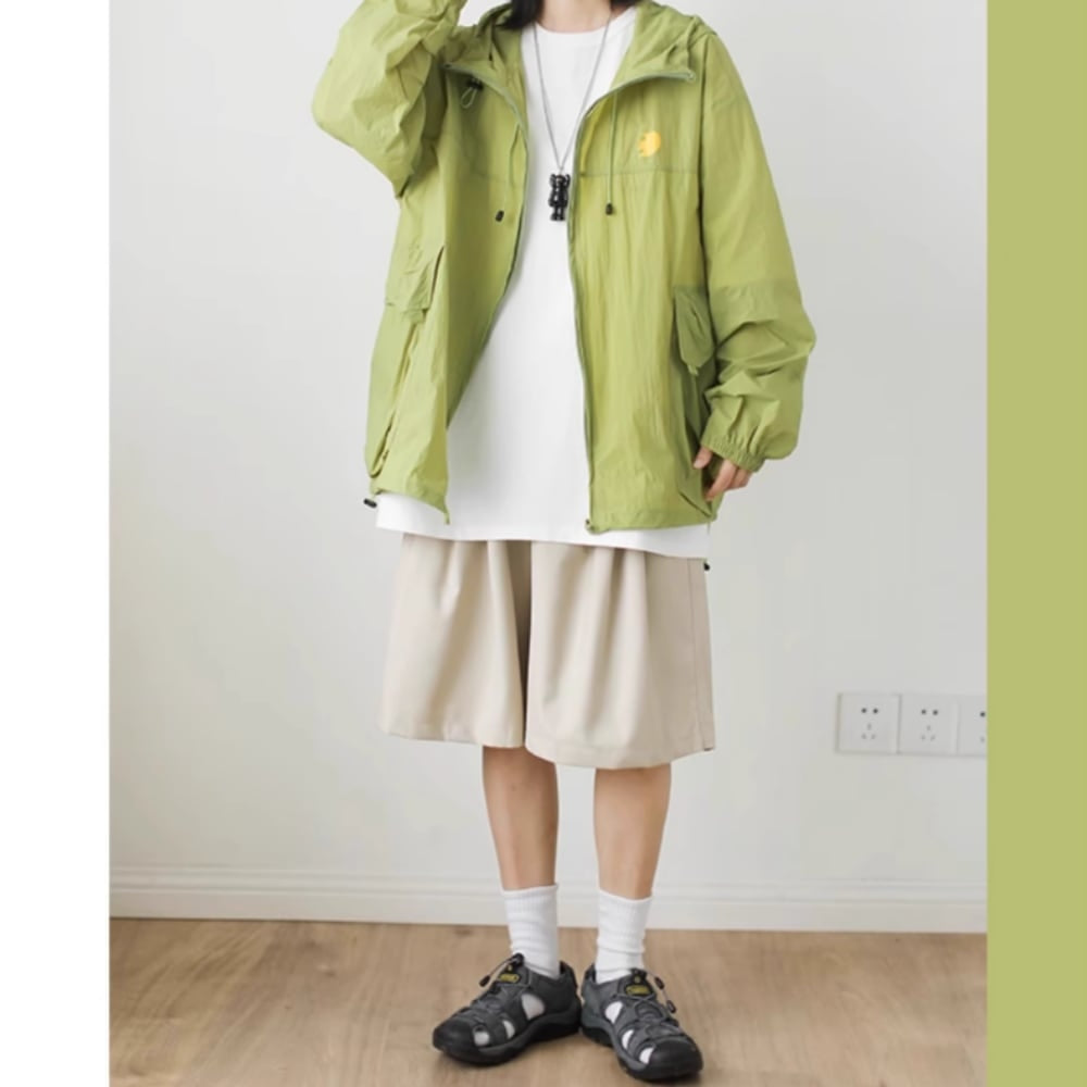 Casual nylon parka HL2388