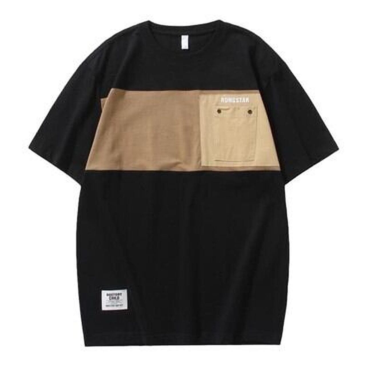 バイカラーラウンドネックTシャツ HL1781
