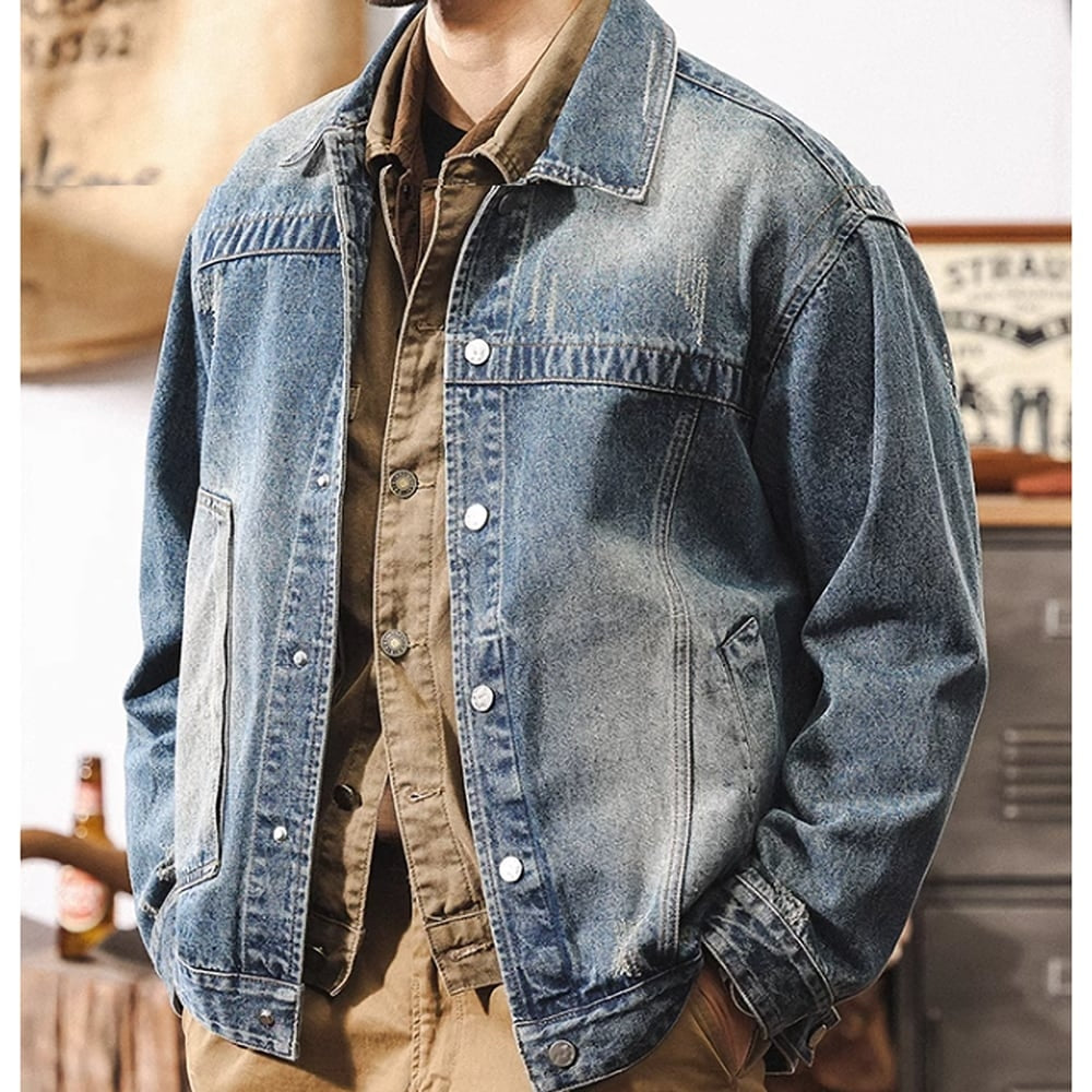 Washed denim jacket HL2407