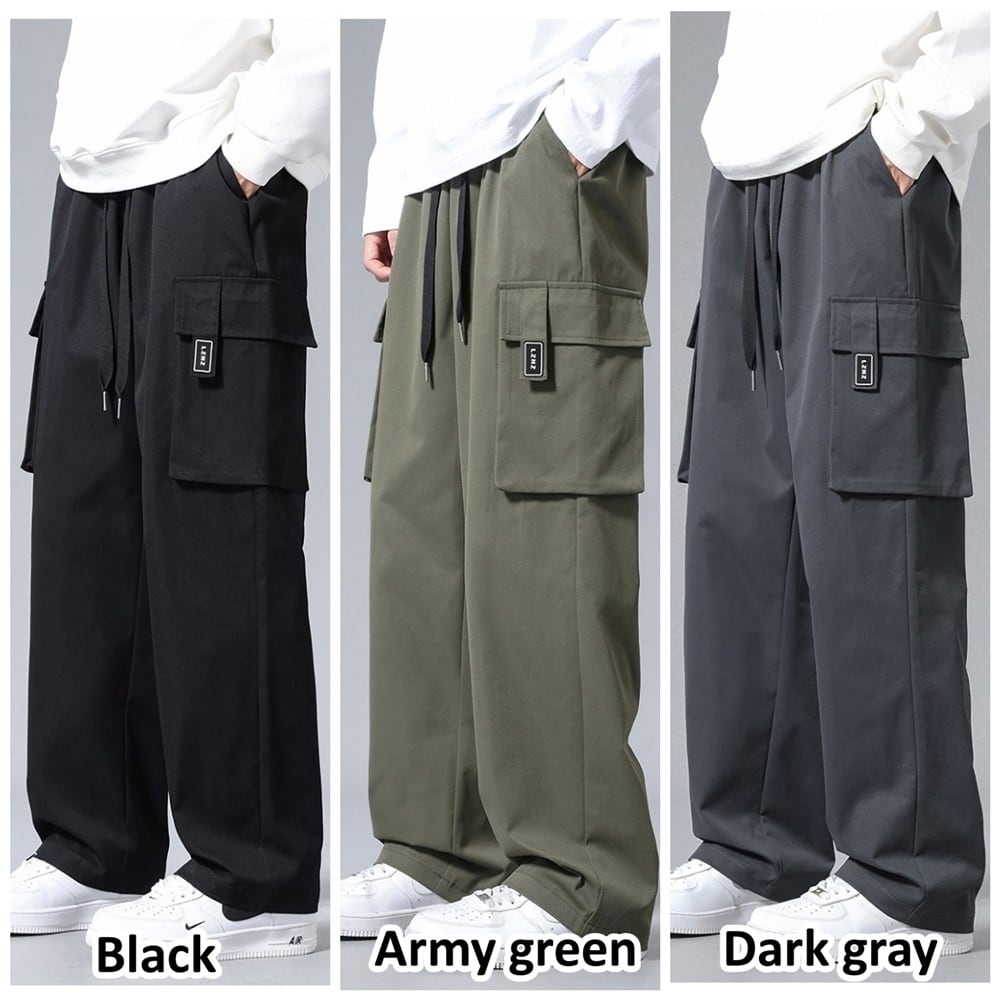 Multi-pocket wide pants HL2297