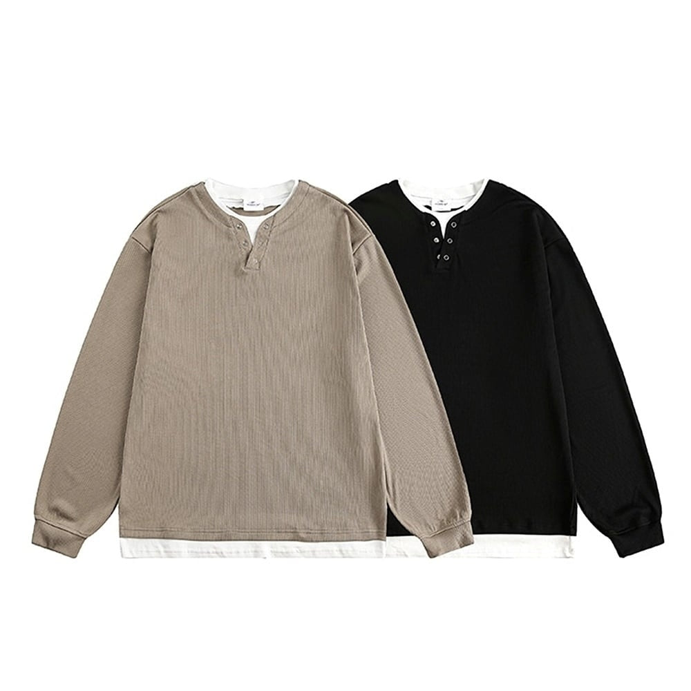 Faux layered sweatshirt HL2416