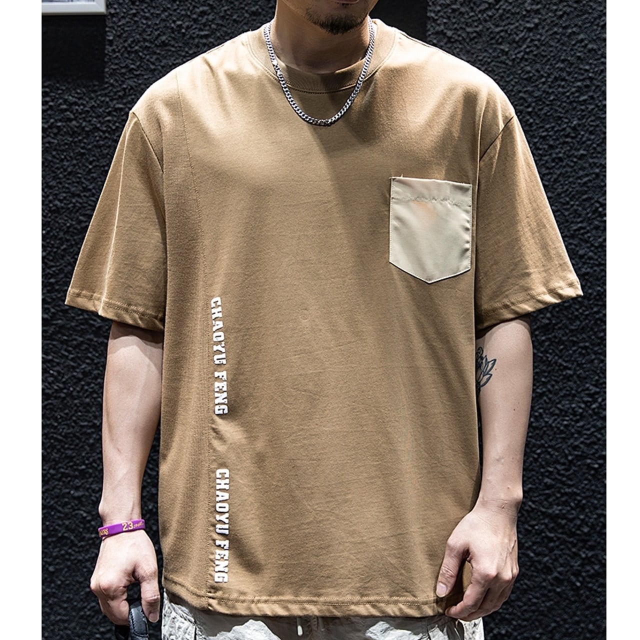 Round Neck Casual T-Shirt HL1725