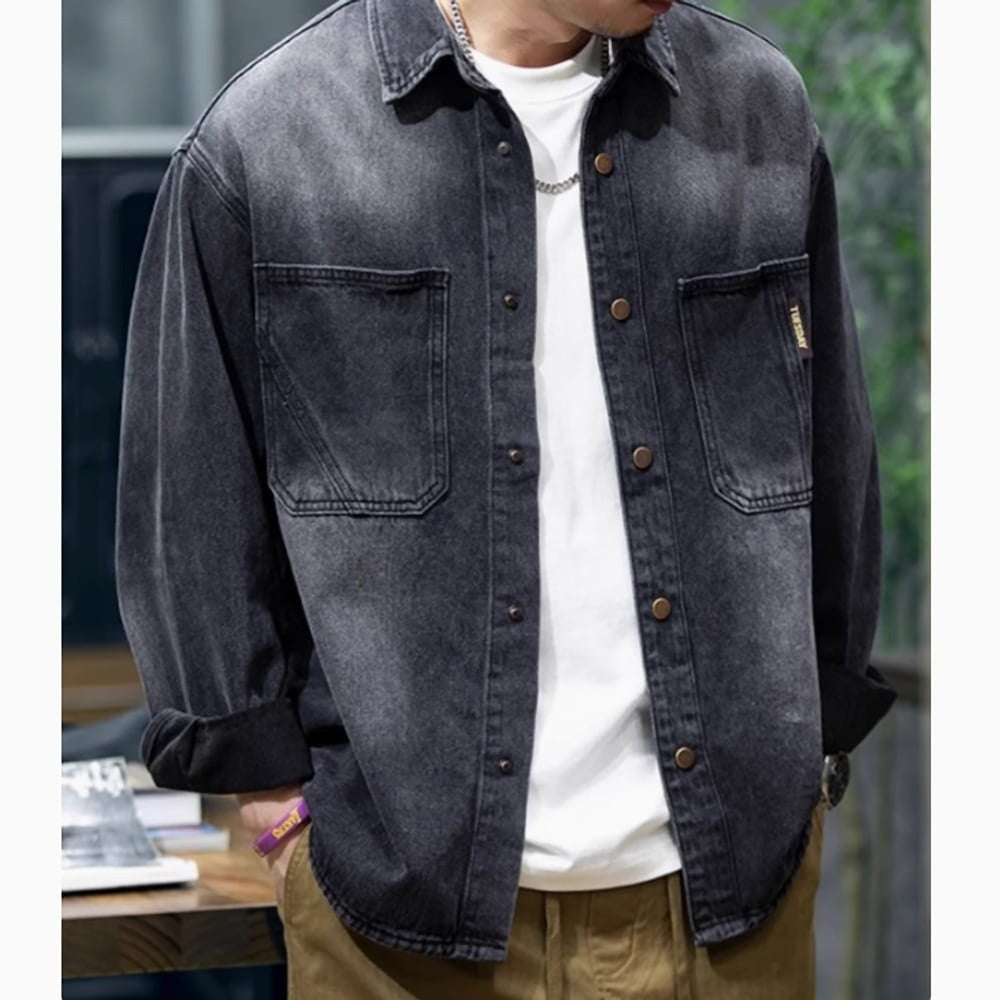 Washed denim shirt HL2451