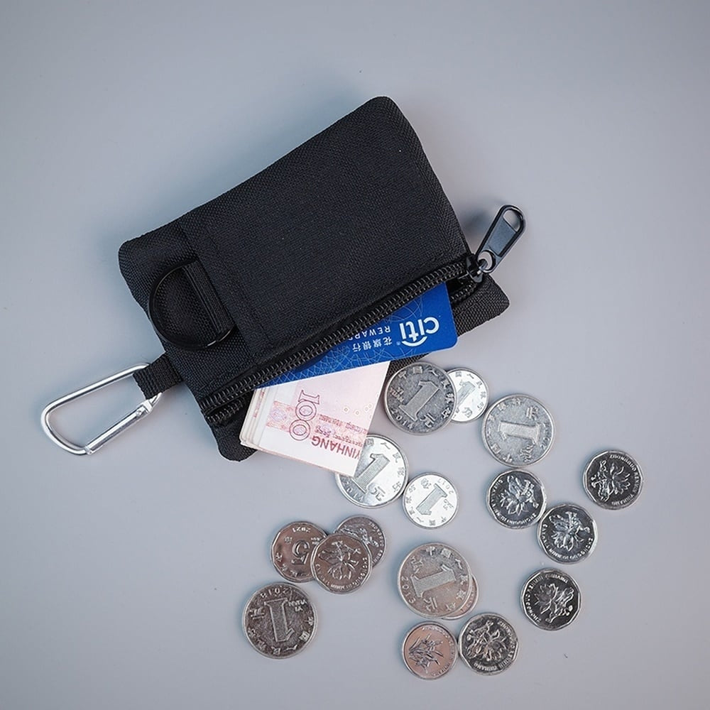 Coin case with carabiner HL2330