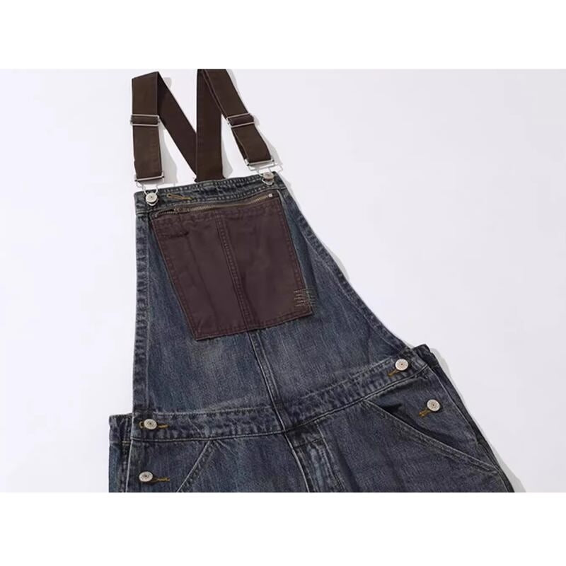 <サイズ詳細不明>Retro denim overalls HL2243